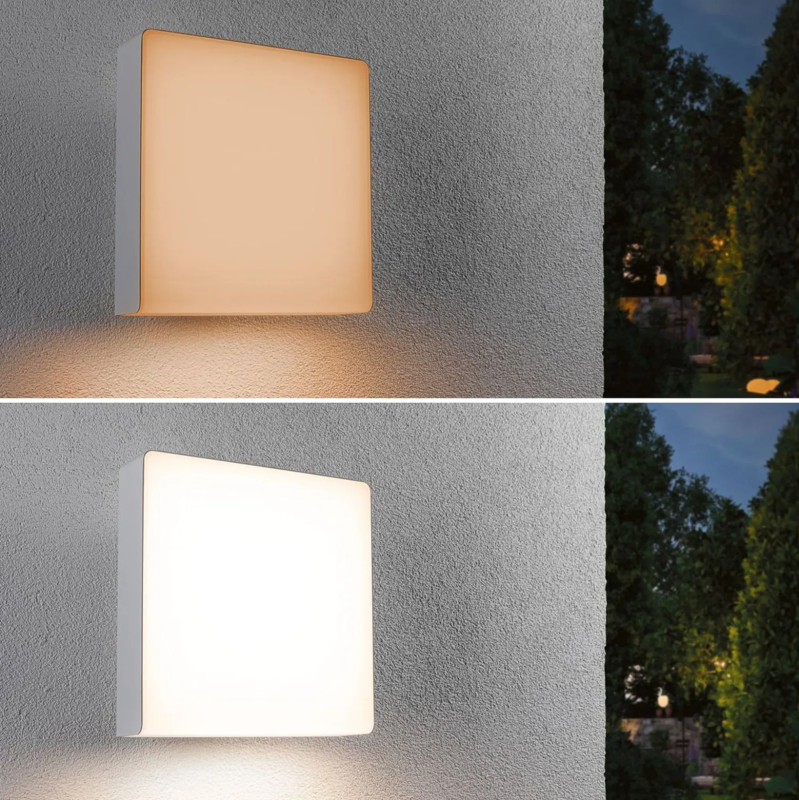 Paulmann LED-ulkoseinävalaisin Azalena zigbee, 2200K, valkoinen