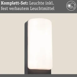 Paulmann LED-ulkoseinävalaisin Bonnie, alumiini, antrasiitti
