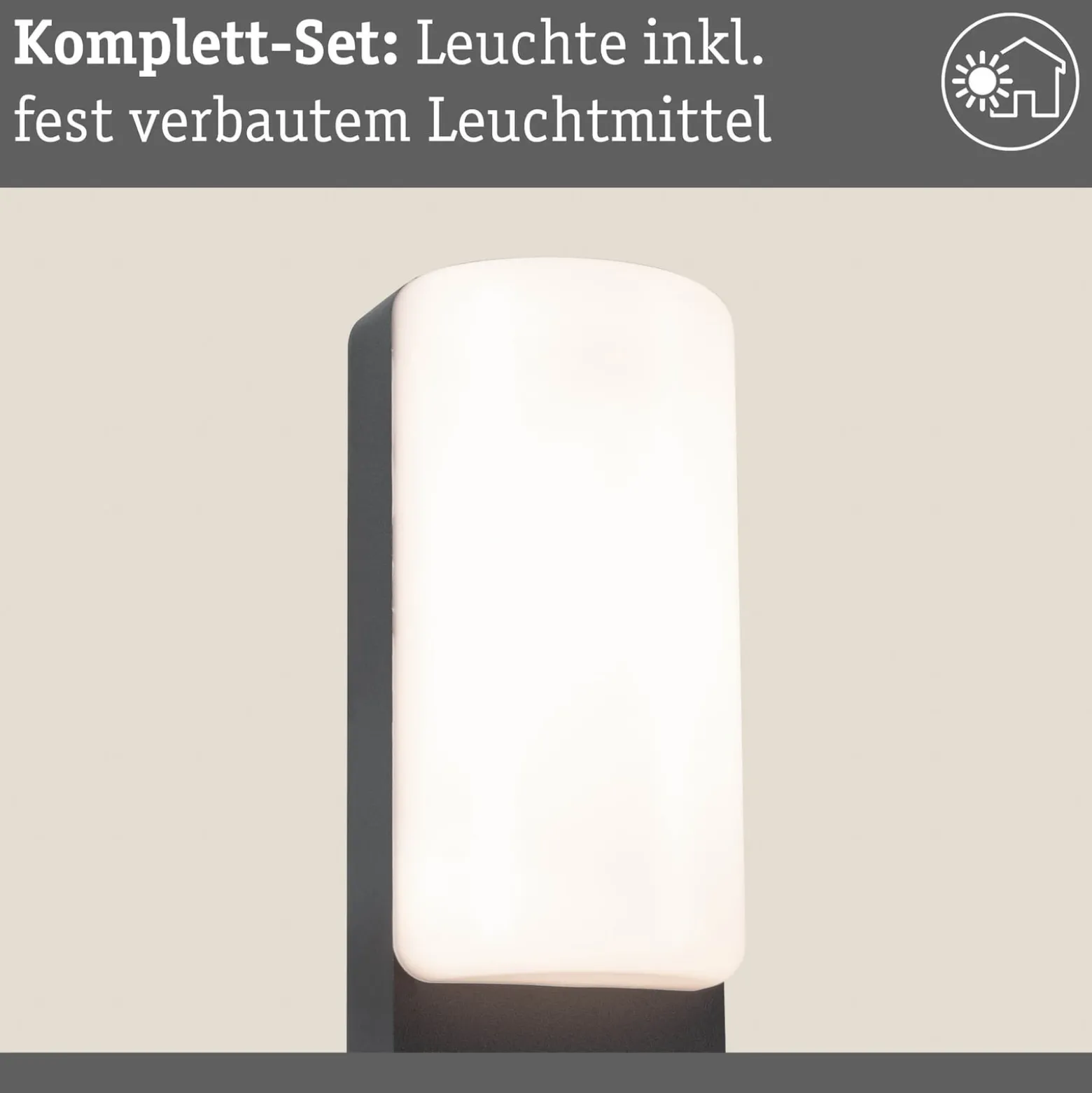 Paulmann LED-ulkoseinävalaisin Bonnie, alumiini, antrasiitti
