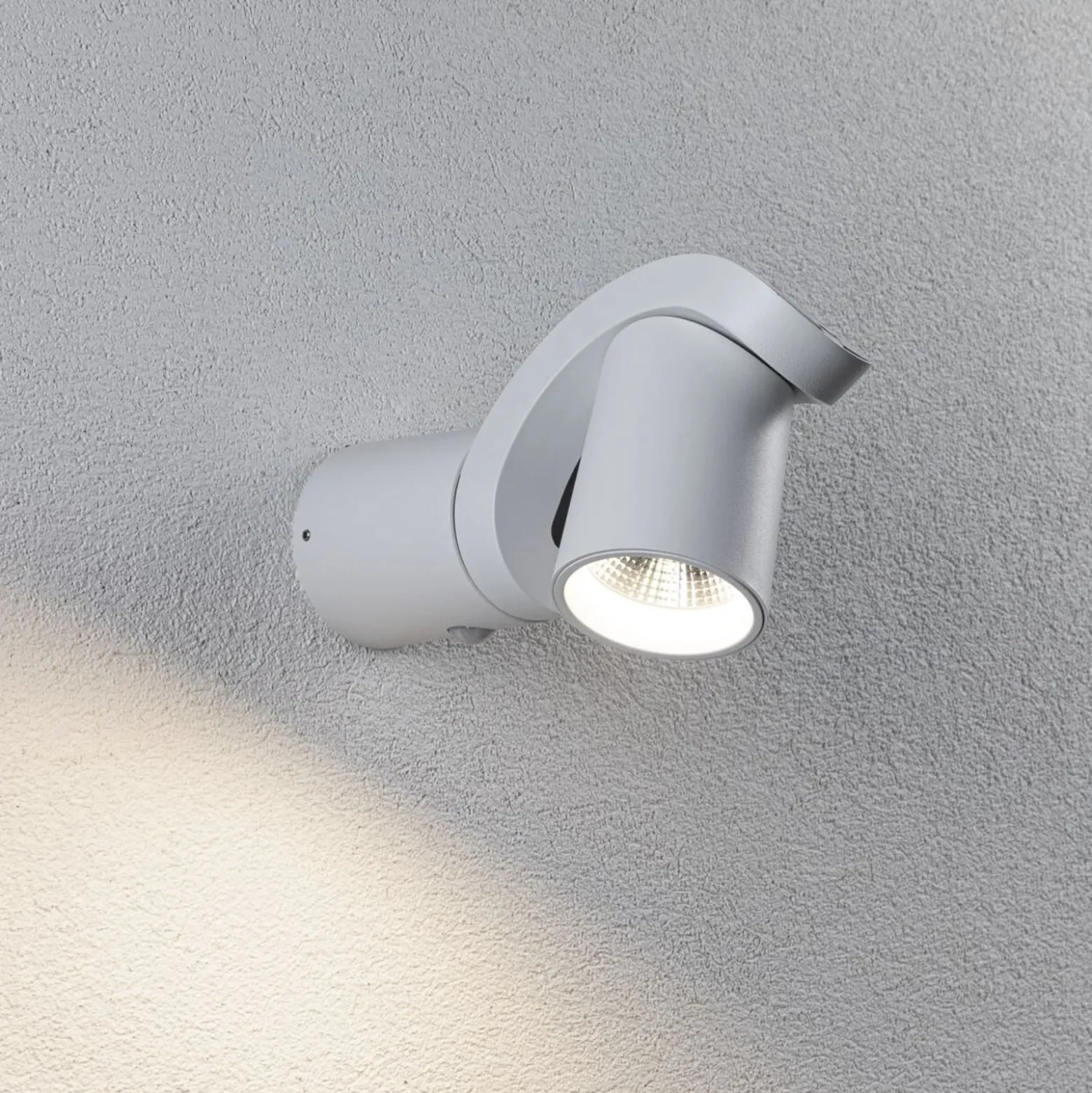 Paulmann LED-ulkoseinävalaisin Cuff, anturi, valkoinen
