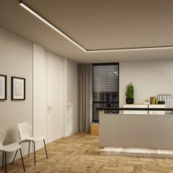 Paulmann LED-valolista Linion, kromi, 100 cm, 3 000 K