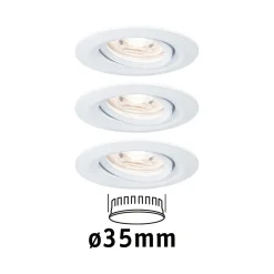 Paulmann Nova mini 3kpl käännettävä valkoinen