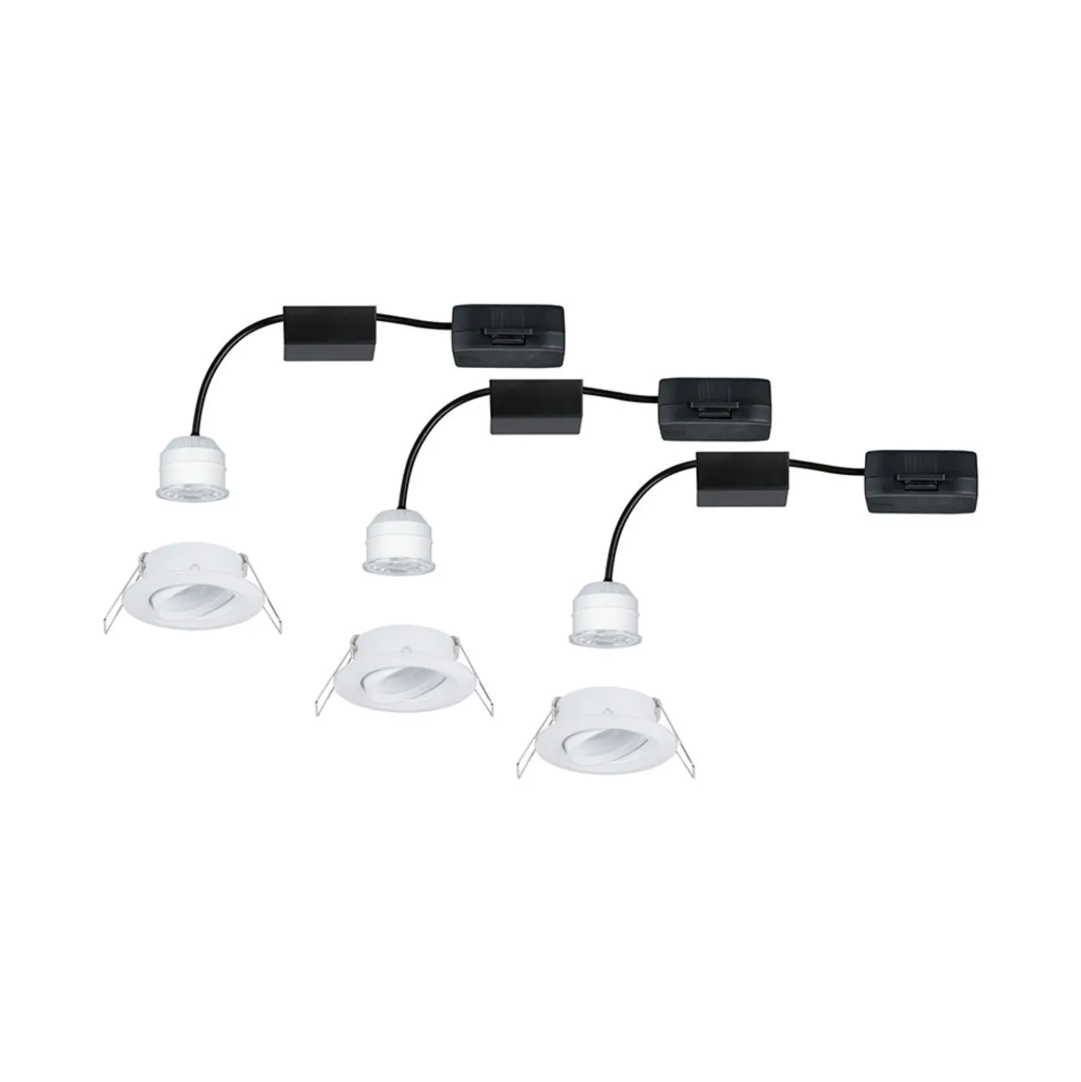 Paulmann Nova mini Plus easydim 3 kpl valkoinen