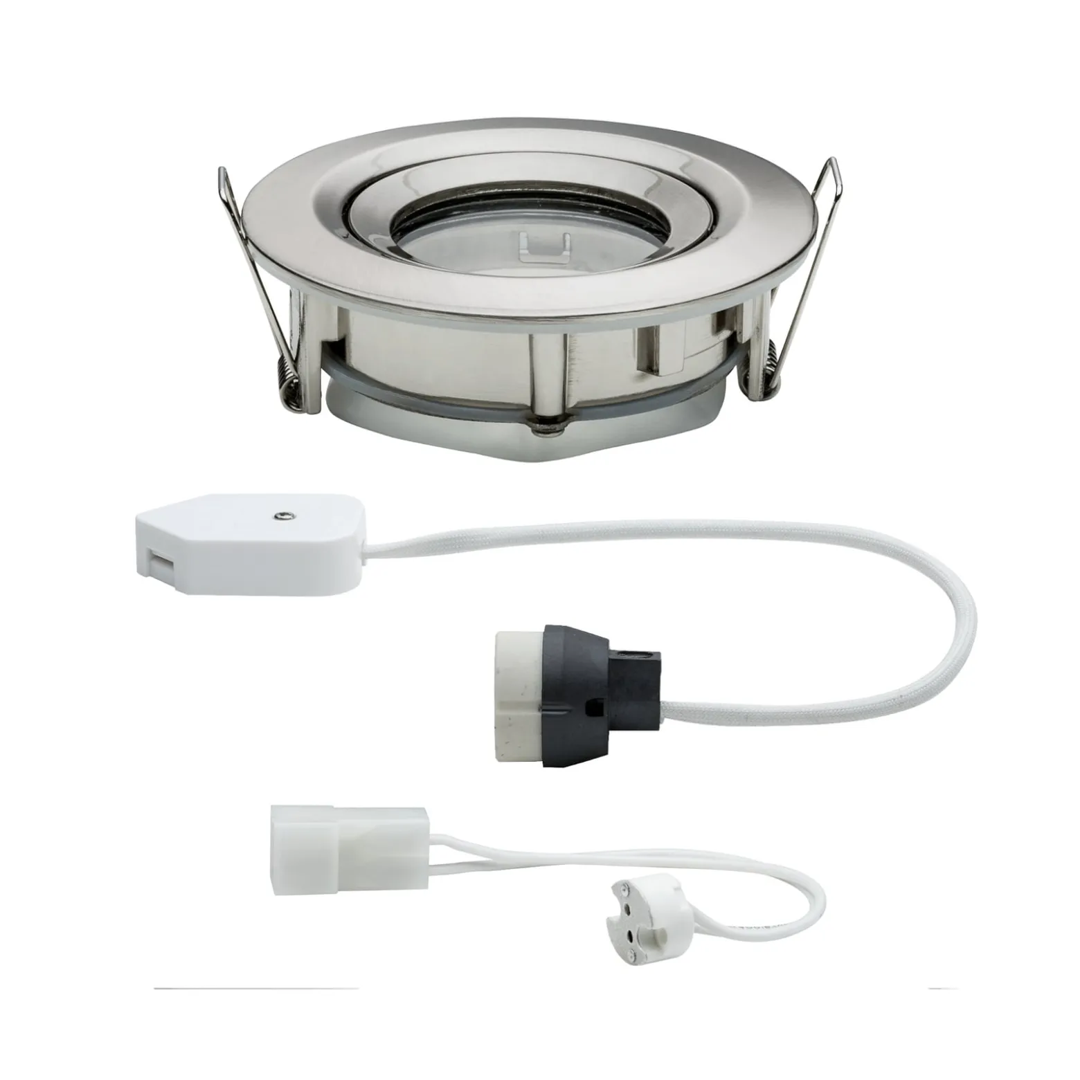 Paulmann Nova Plus -uppovalaisin, rauta, halkaisija 9 cm, GU5.3/GU10, IP65