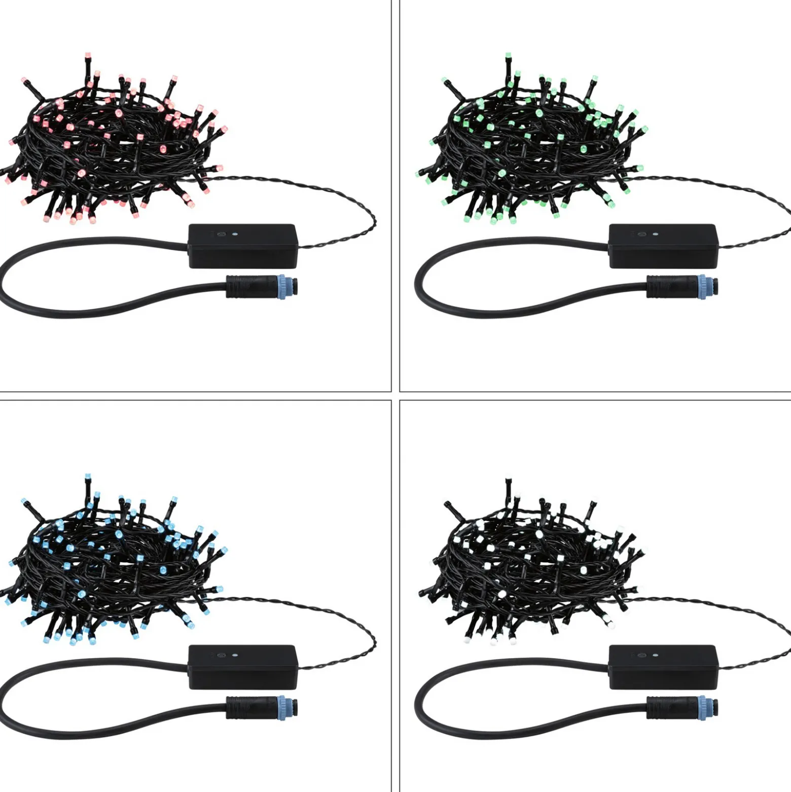 Paulmann Plug&Shine Smart -valoketju Yuna 10 m RGB musta
