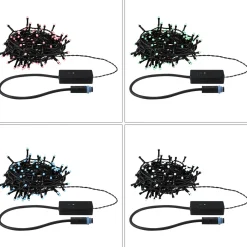 Paulmann Plug&Shine Smart -valoketju Yuna 10 m RGB musta