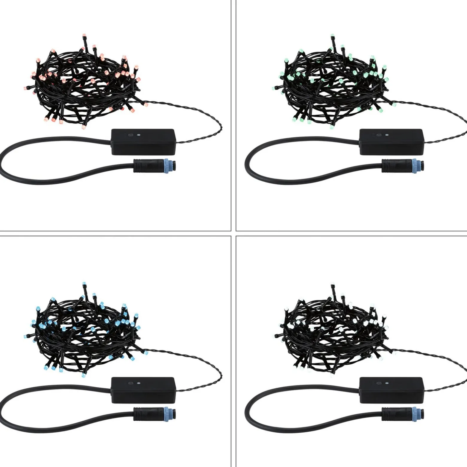 Paulmann Plug & Shine Smart -valoketju Yuna 5 m RGB musta
