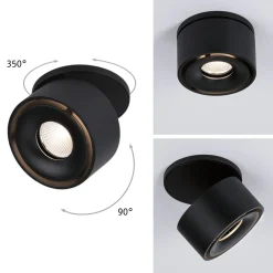 Paulmann Spircle -LED-uppovalo, mattamusta