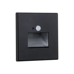 Paulmann upotettava LED-seinävalaisin Edge Quadro musta 8 cm