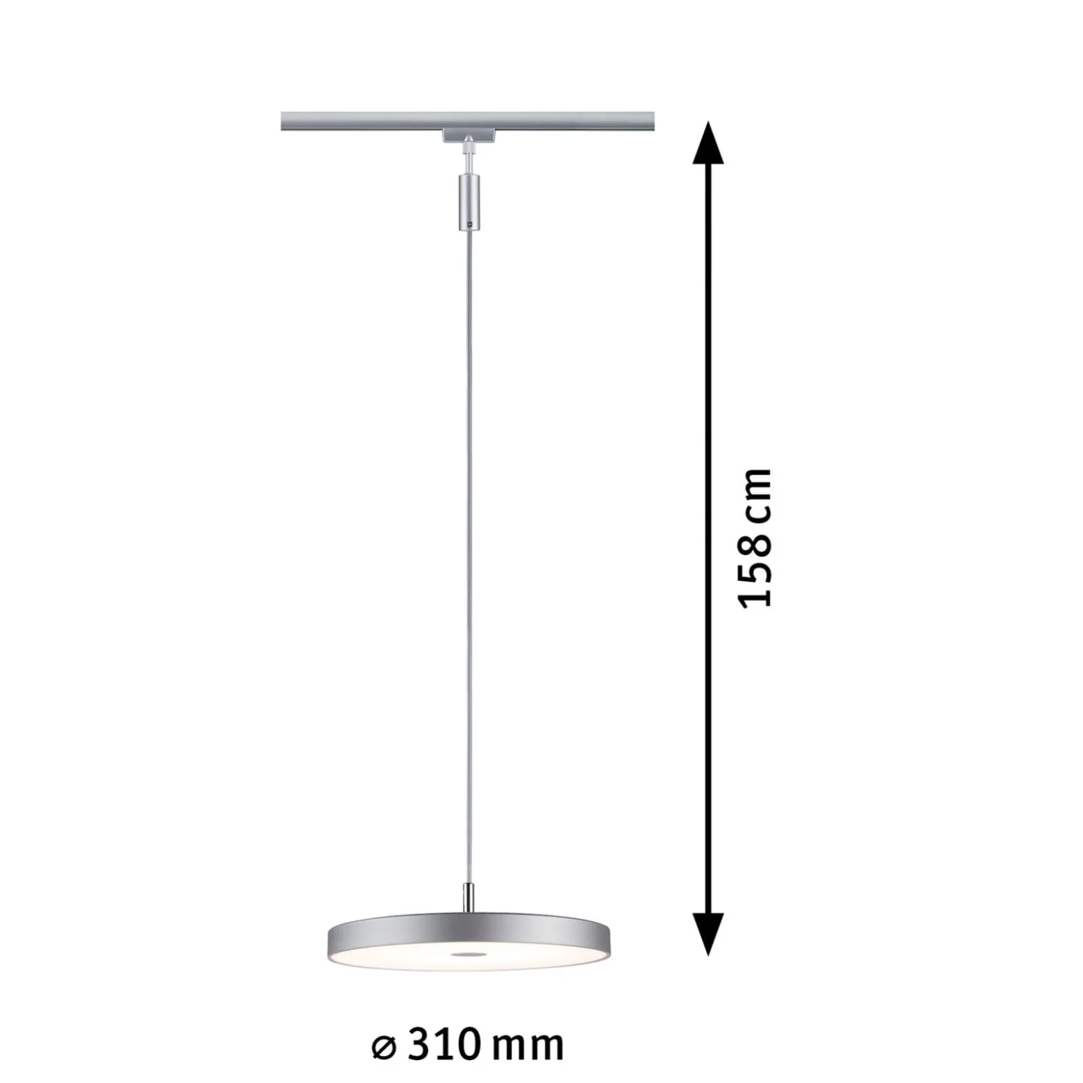 Paulmann URail Hildor -LED-riippuvalo 3000 K kromi