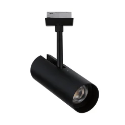 Paulmann URail LED-kiskovalaisin Theron, musta, 4 000 K, Ø 6 cm