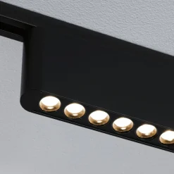 Paulmann URail LED-kiskovalaisin Zelos, musta, 3 000 K, 37 cm