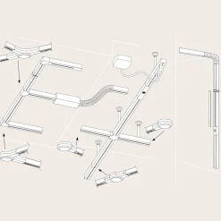 Paulmann URail LED Line Connector, mattakromi