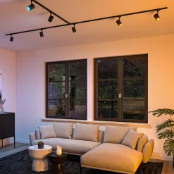 Paulmann URail LED-spotti Luxe Zigbee musta matt GU10