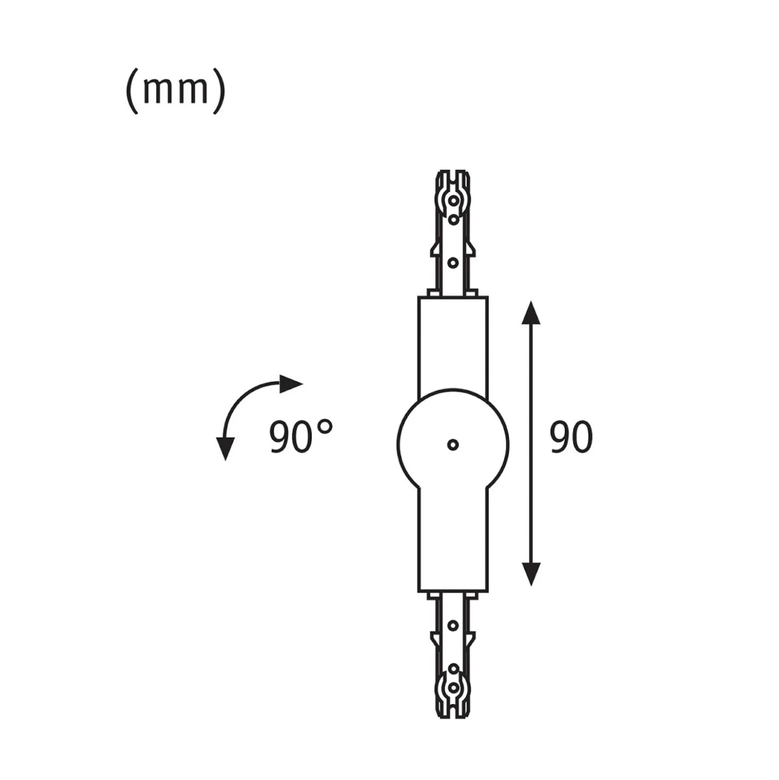 Paulmann URail-nivelliitin, signaalivalkoinen, maks. 1000 W
