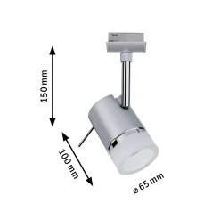 Paulmann URail Spot Pipe GU10 metallia
