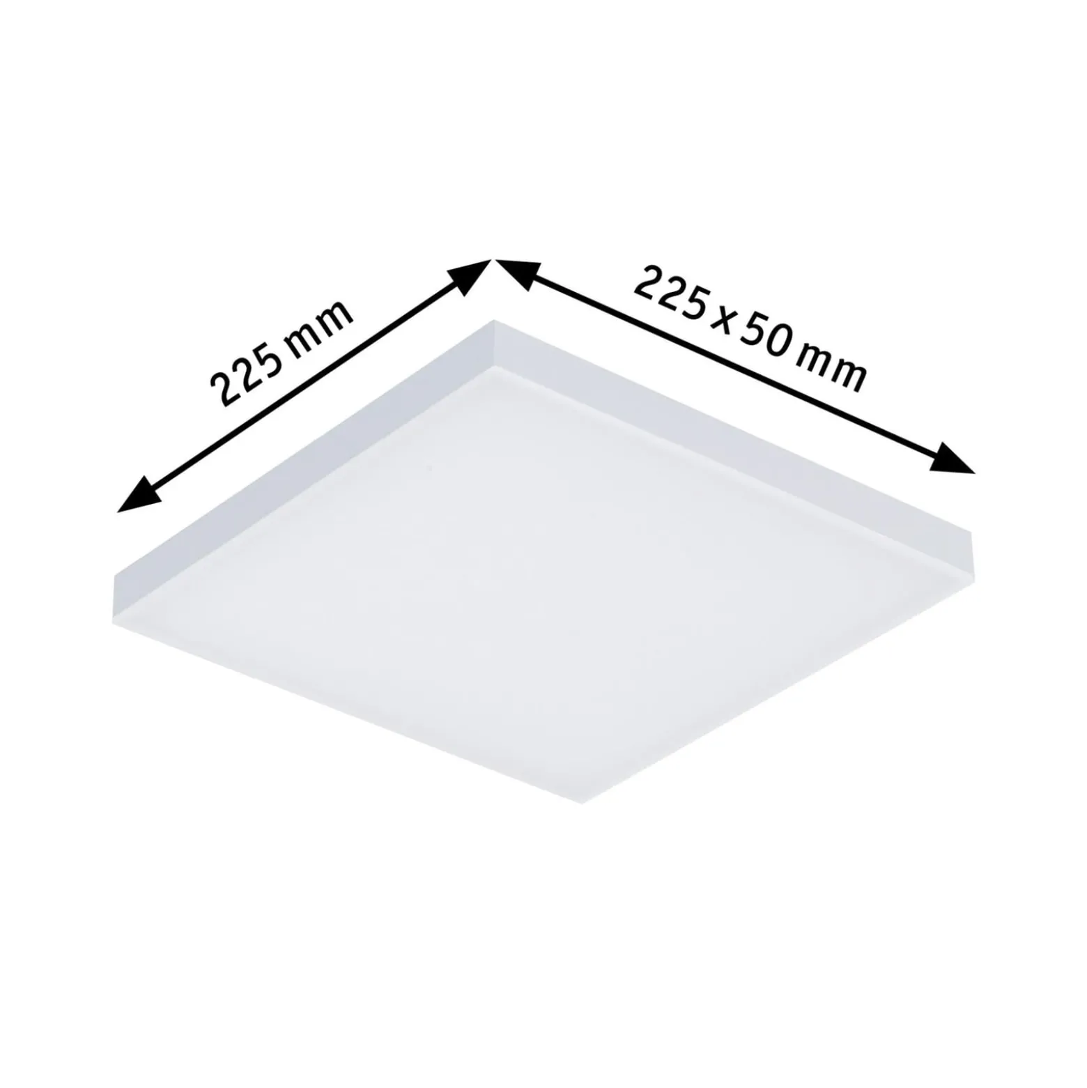 Paulmann Velora -LED-kattovalaisin 22,5 x 22,5 cm