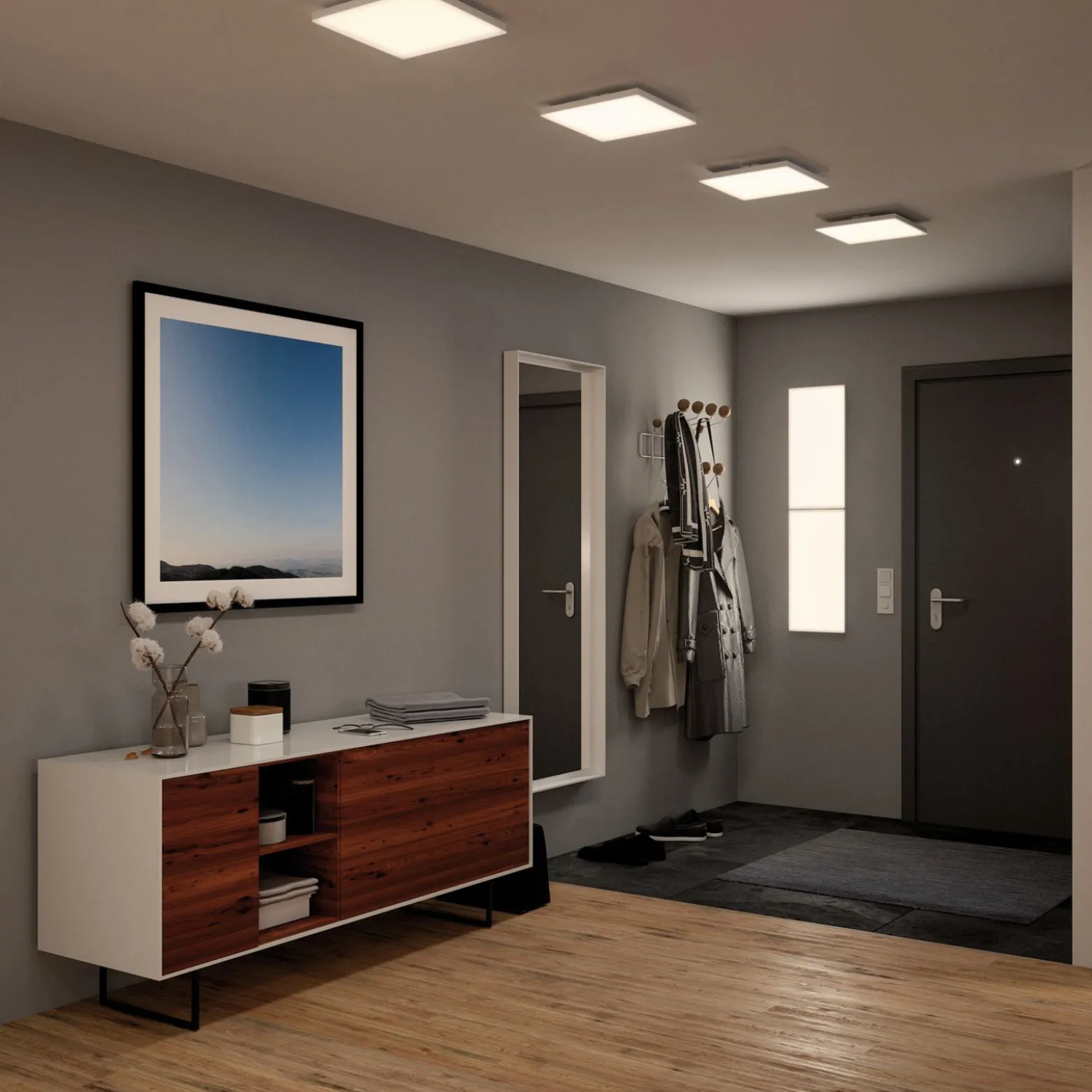 Paulmann Velora-LED-paneeli 3-step-dim 29,5x29,5cm
