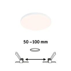 Paulmann Veluna Edge LED upotettava IP44 3,000K Ø 12cm