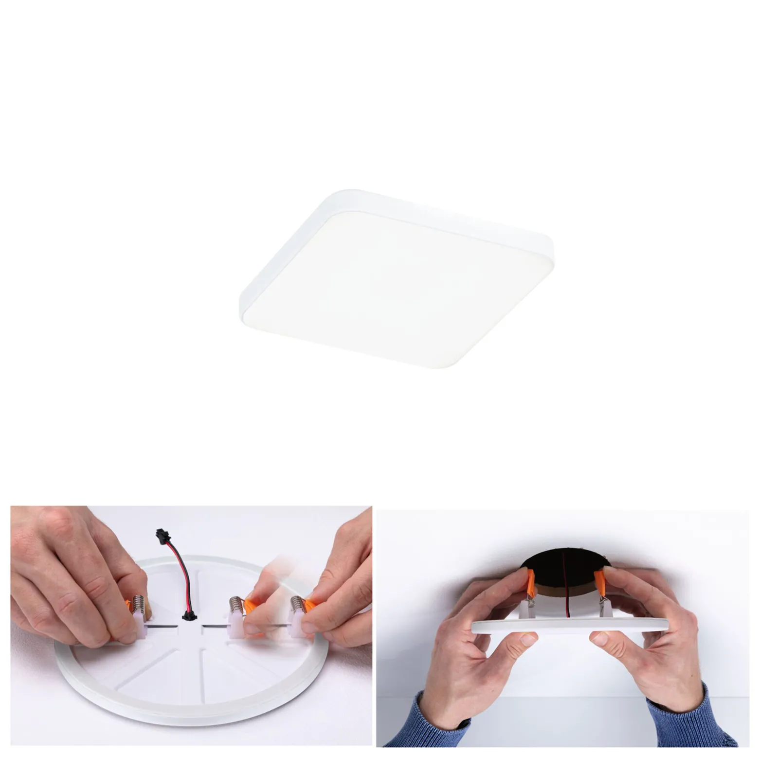 Paulmann Veluna Edge LED upotettu IP44 4000K 9x9cm 9x9cm