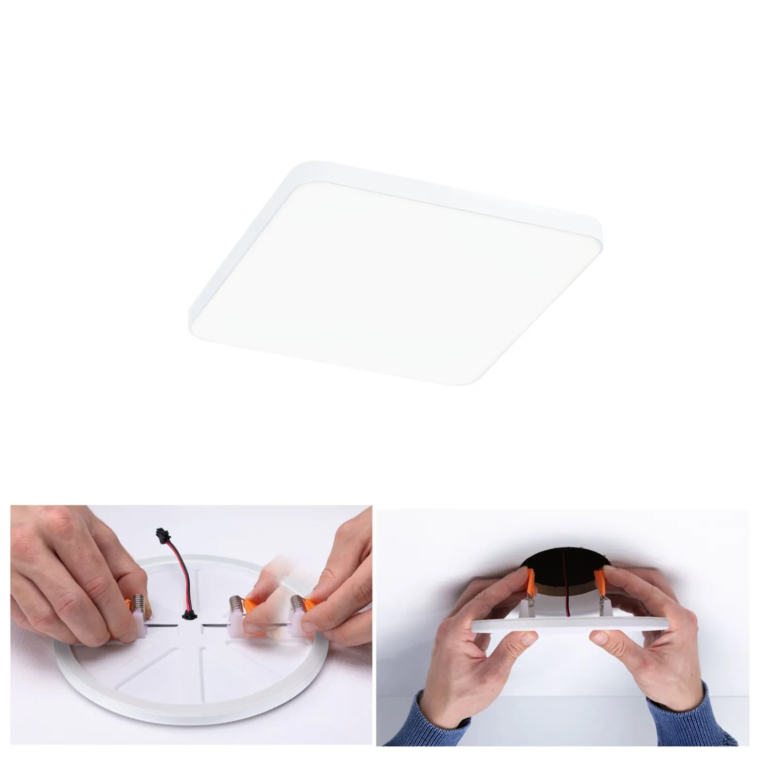 Paulmann Veluna Edge LED upotettu IP44 4000K 12x12cm 12x12cm