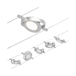 Paulmann Wire RoundMac LED-vaijerijärjestelmä, 5-lamppuinen, kromi