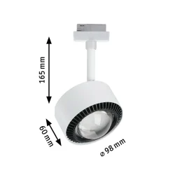 Paulman URail LED-kohdevalaisin Aldan, signaalivalkoinen, White Switch