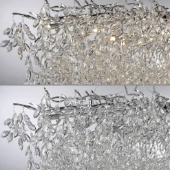 Paul Neuhaus kattokruunu Ricicle, kromi, pituus 150 cm