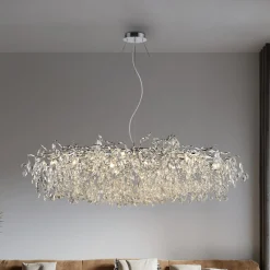Paul Neuhaus kattokruunu Ricicle, kromi, pituus 150 cm