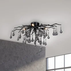 Paul Neuhaus kattovalaisin Icicle, 4-valo, musta