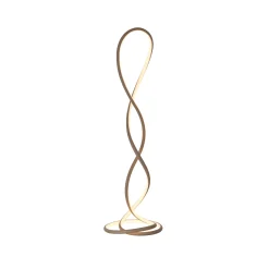 Paul Neuhaus LED-lattiavalo Twist, hiekanvärinen, korkeus 143 cm
