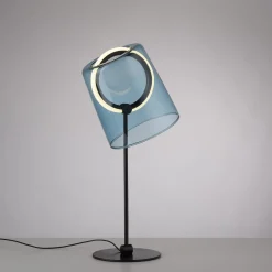 Paul Neuhaus LED-pöytävalaisin Zula, sininen, korkeus 42 cm