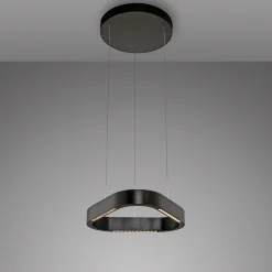 Paul Neuhaus LED-riippuvalaisin Q-Stretto, musta, 40,8 cm