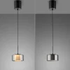 Paul Neuhaus LED-riippuvalaisin Rika, Ø 15 cm, lasia, himmennettävä