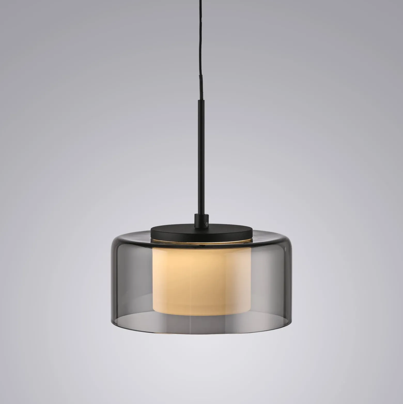 Paul Neuhaus LED-riippuvalaisin Rika, Ø 15 cm, lasia, himmennettävä
