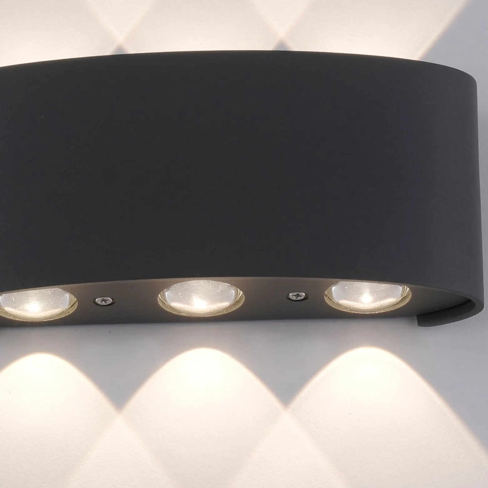 Paul Neuhaus LED-ulkoseinävalaisin Carlo, 17 cm, musta
