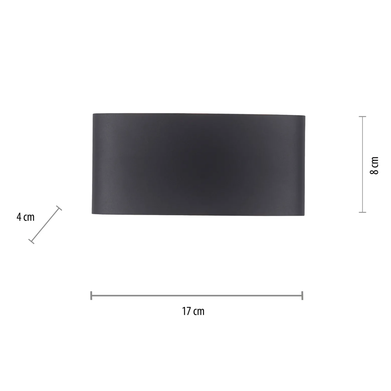 Paul Neuhaus LED-ulkoseinävalaisin Carlo, 17 cm, musta