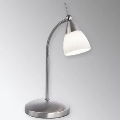 Paul Neuhaus Pino pöytävalaisin, harmaa, 45 cm, himmennettävä, G9