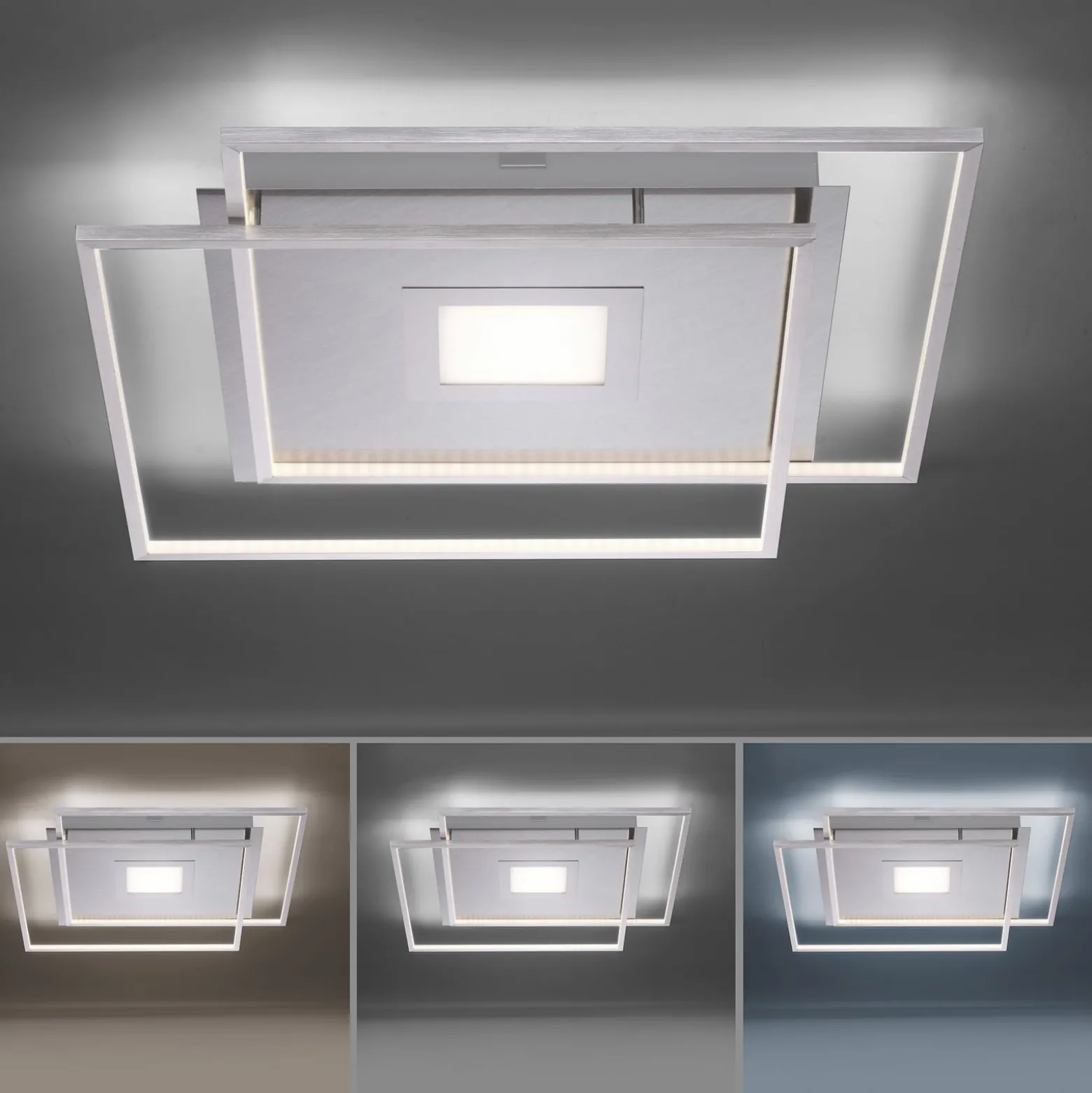 Paul Neuhaus Q-AMIRA LED-kattovalaisin, hopea