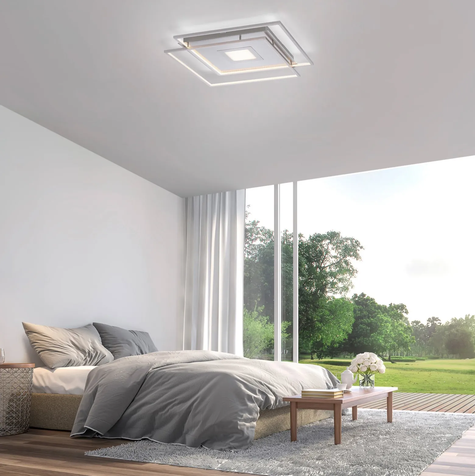 Paul Neuhaus Q-AMIRA LED-kattovalaisin, hopea
