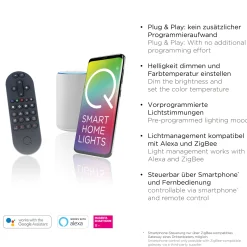 Paul Neuhaus Q-Beluga -LED-kattovalaisin, messinki