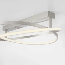 Paul Neuhaus Q-Beluga -LED-kattovalaisin, teräs
