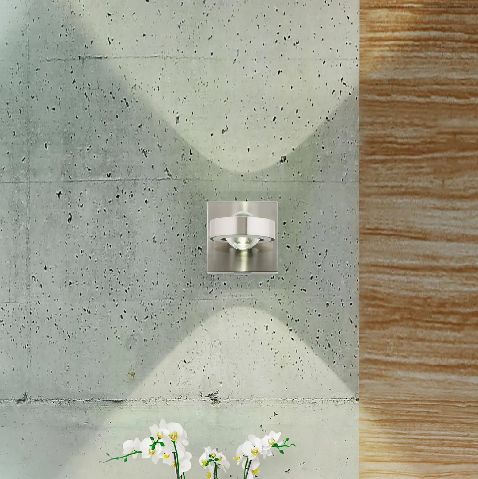 Paul Neuhaus Q-MIA LED-seinävalaisin, teräs