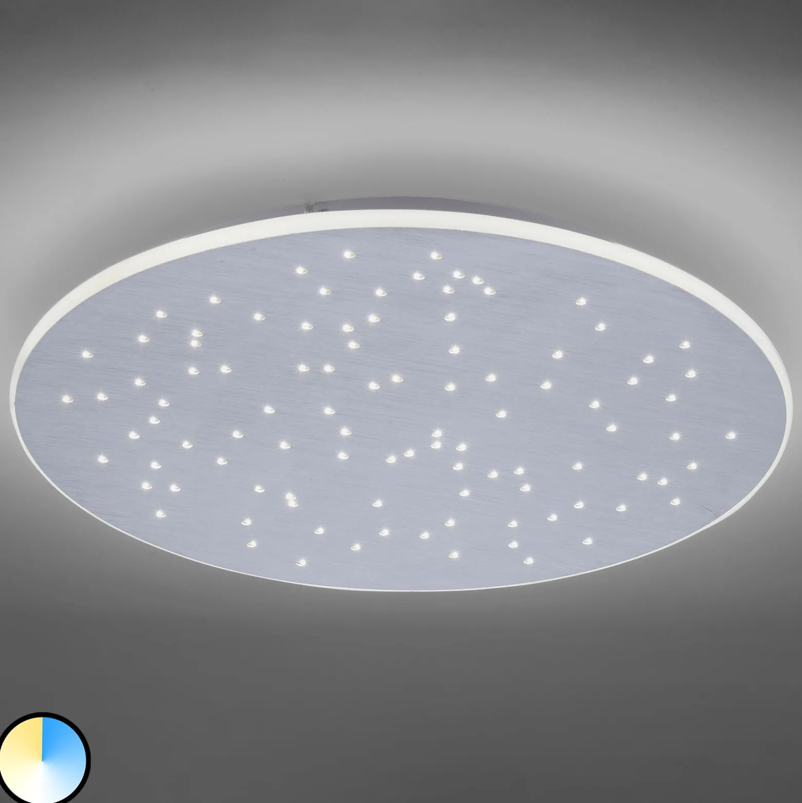 Paul Neuhaus Q-NIGHTSKY -LED-kattovalaisin, pyöreä