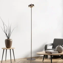 Paul Neuhaus Smart LED-lattiavalaisin Q-Rotate tummanruskea 140 cm 140 cm
