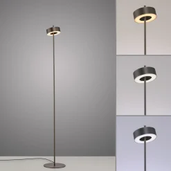 Paul Neuhaus Smart LED-lattiavalaisin Q-Rotate tummanruskea 140 cm 140 cm