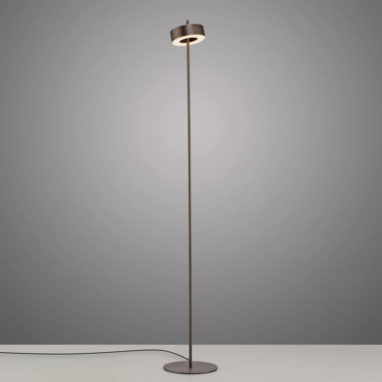 Paul Neuhaus Smart LED-lattiavalaisin Q-Rotate tummanruskea 140 cm 140 cm