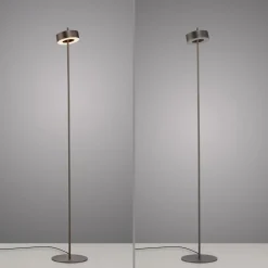 Paul Neuhaus Smart LED-lattiavalaisin Q-Rotate tummanruskea 140 cm 140 cm