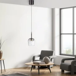 Paul Neuhaus Smart LED-ripustusvalaisin Q-Kon hopeanvärinen Ø 21 cm