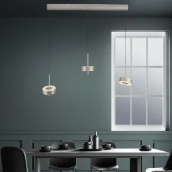 Paul Neuhaus Smart LED-ripustusvalaisin Q-Rotate, alumiini 3-valo.